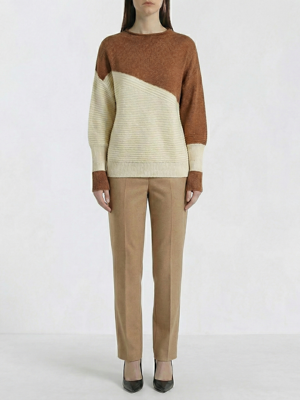 Kesim™ Sweater Bicolor Diagonal