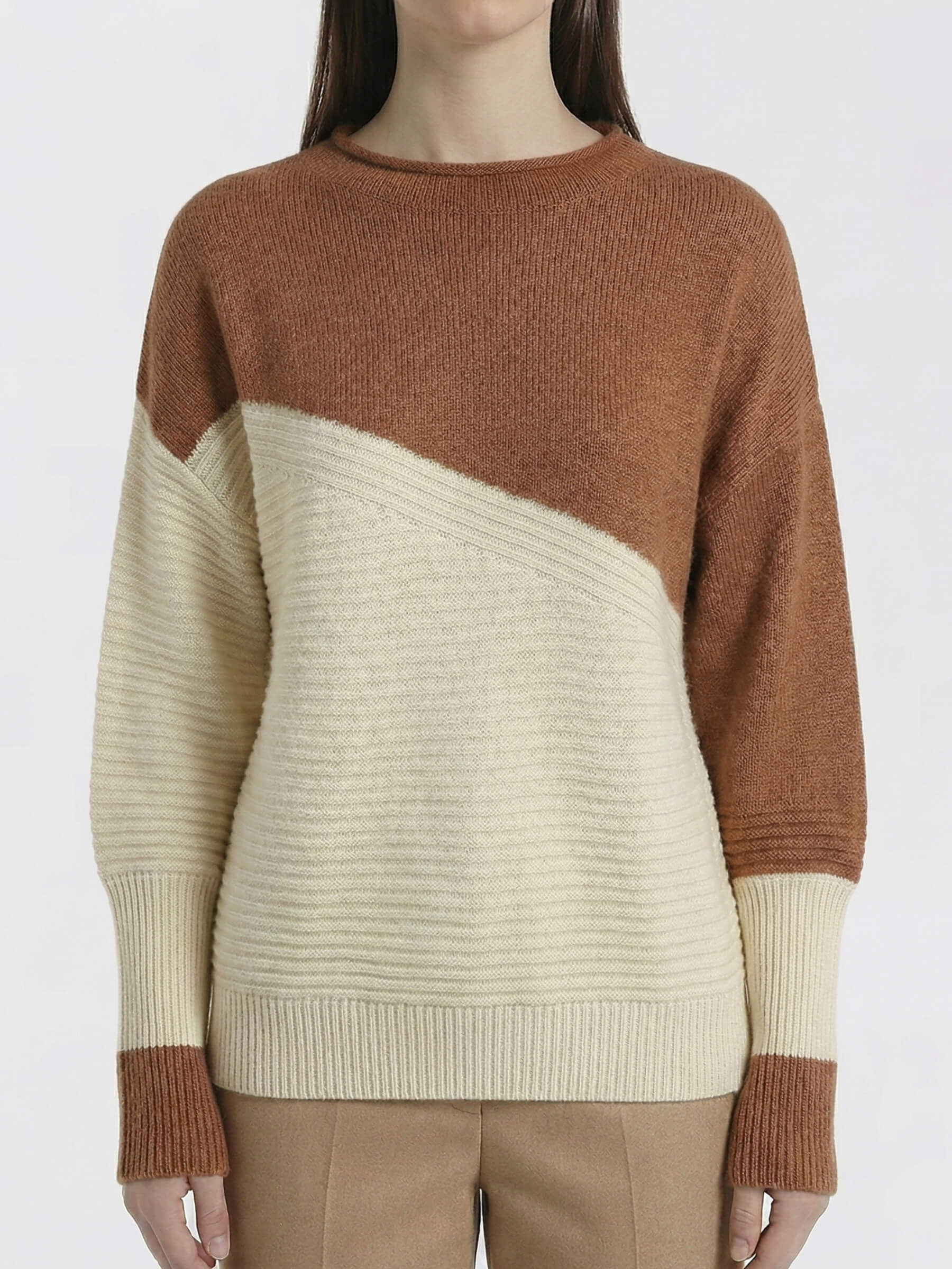 Kesim™ Sweater Bicolor Diagonal