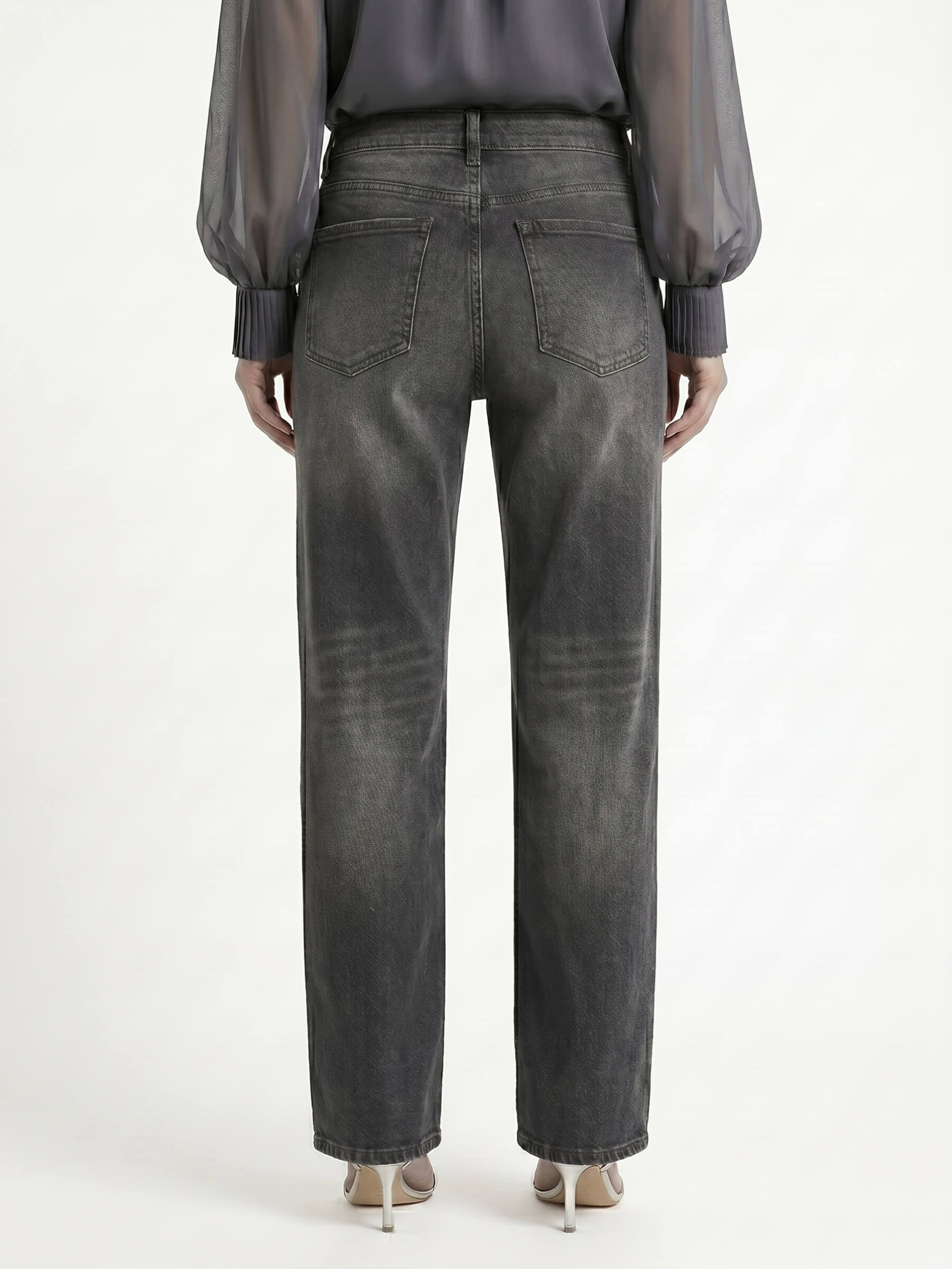 Nasley™ Jean Carbón Wide Leg