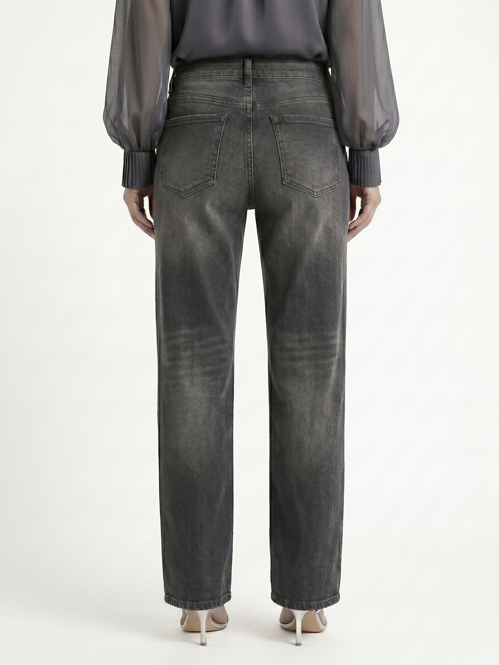 Nasley™ Jean Carbón Wide Leg