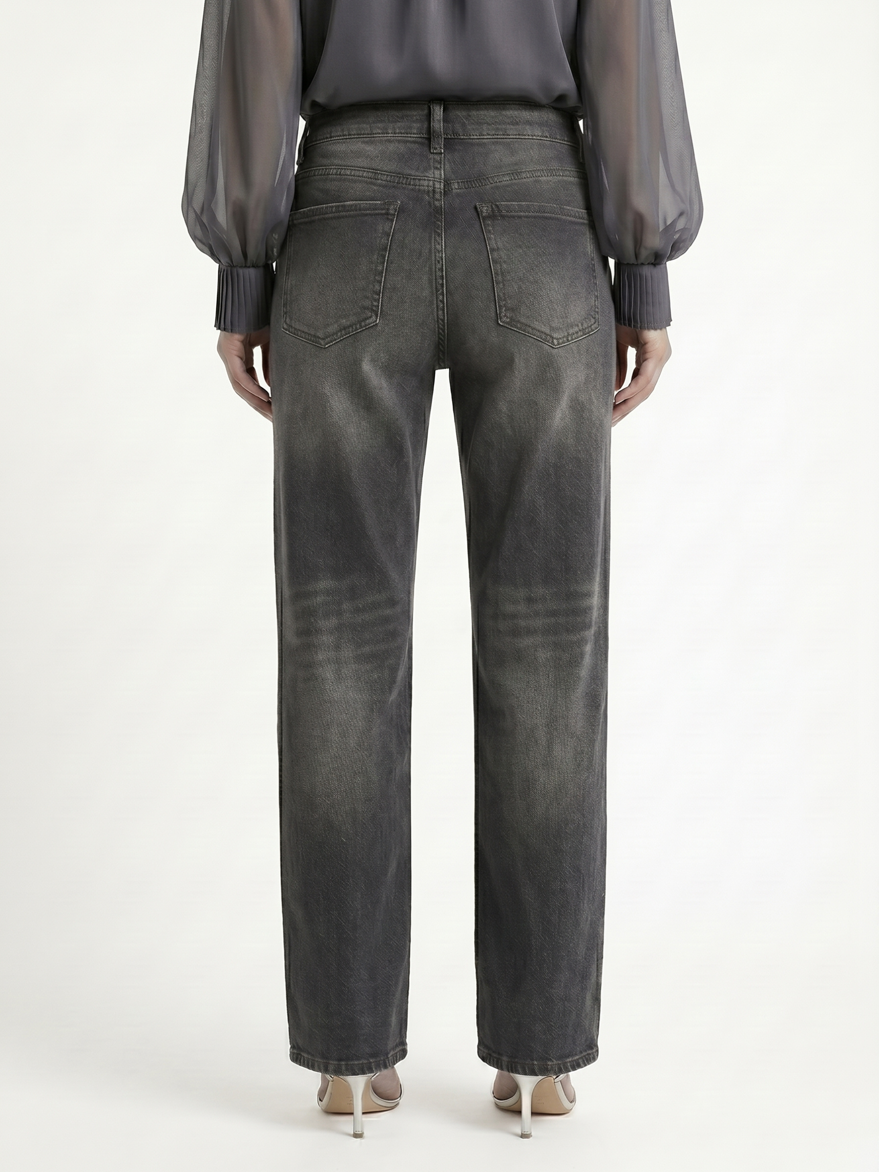 Nasley™ Jean Carbón Wide Leg