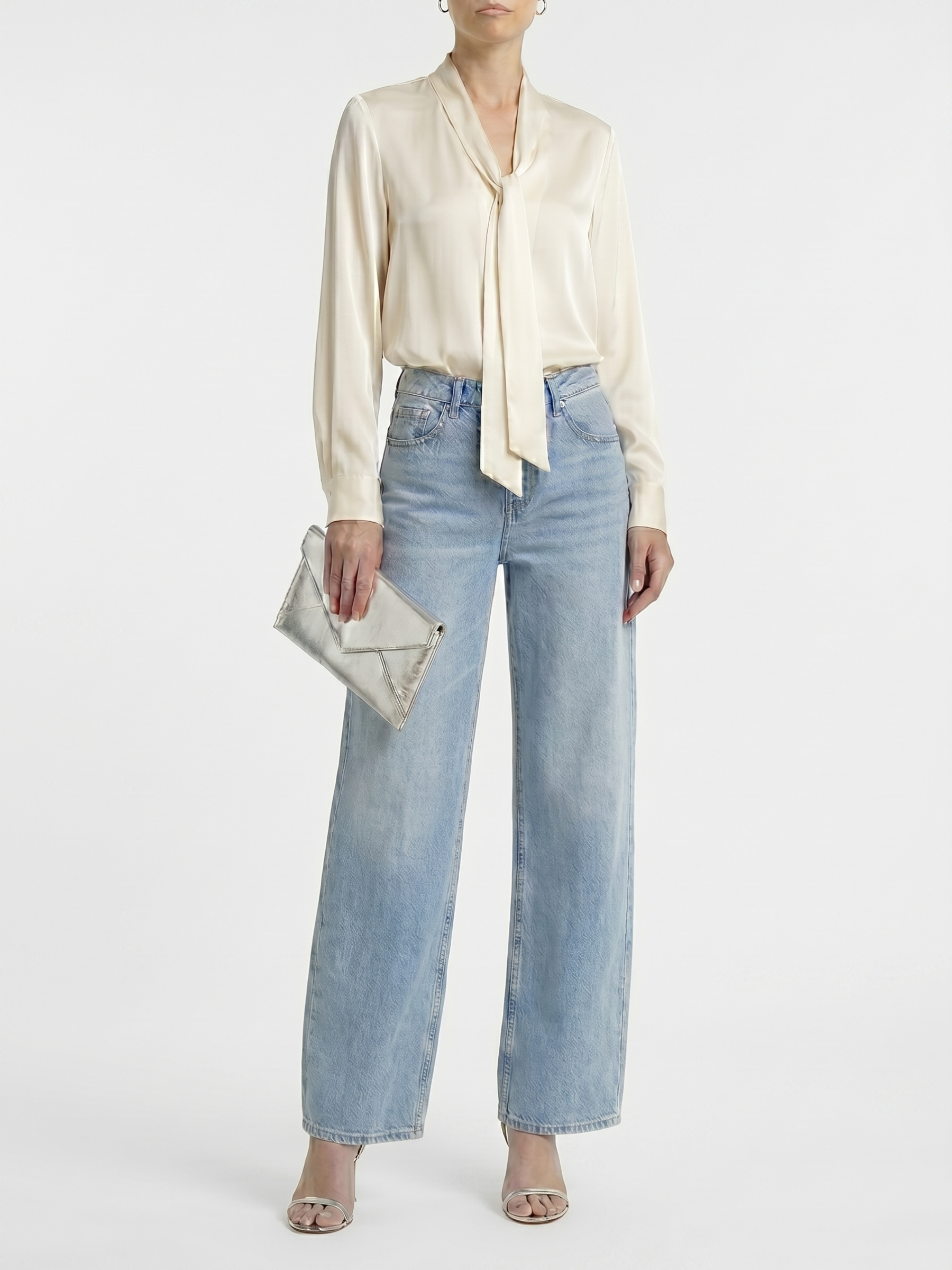 Zara™ Jean Wide Leg Tiro Alto
