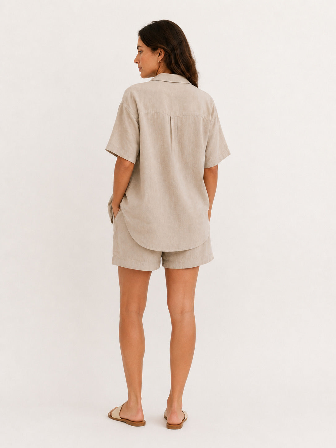 Sofía™ | Conjunto de Lino Beige
