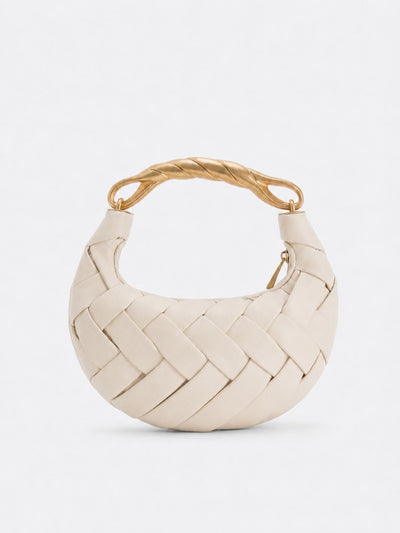 Sorya™ | Bolso Media Luna Trenzado