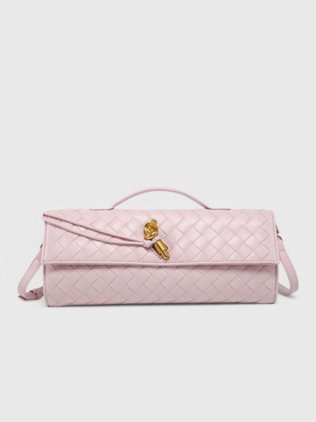 MELANIE™ | Clutch con Detalle de Nudo Dorado