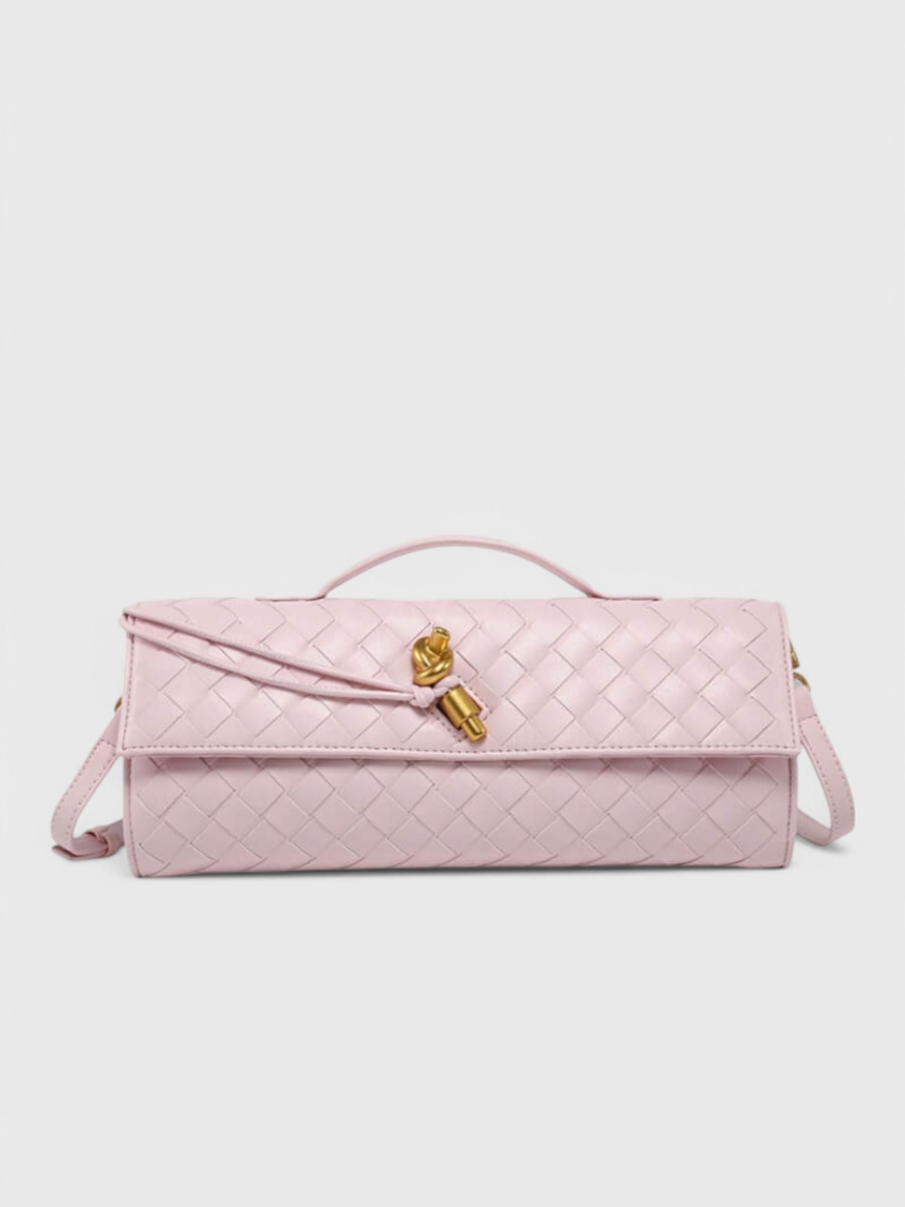 MELANIE™ | Clutch con Detalle de Nudo Dorado