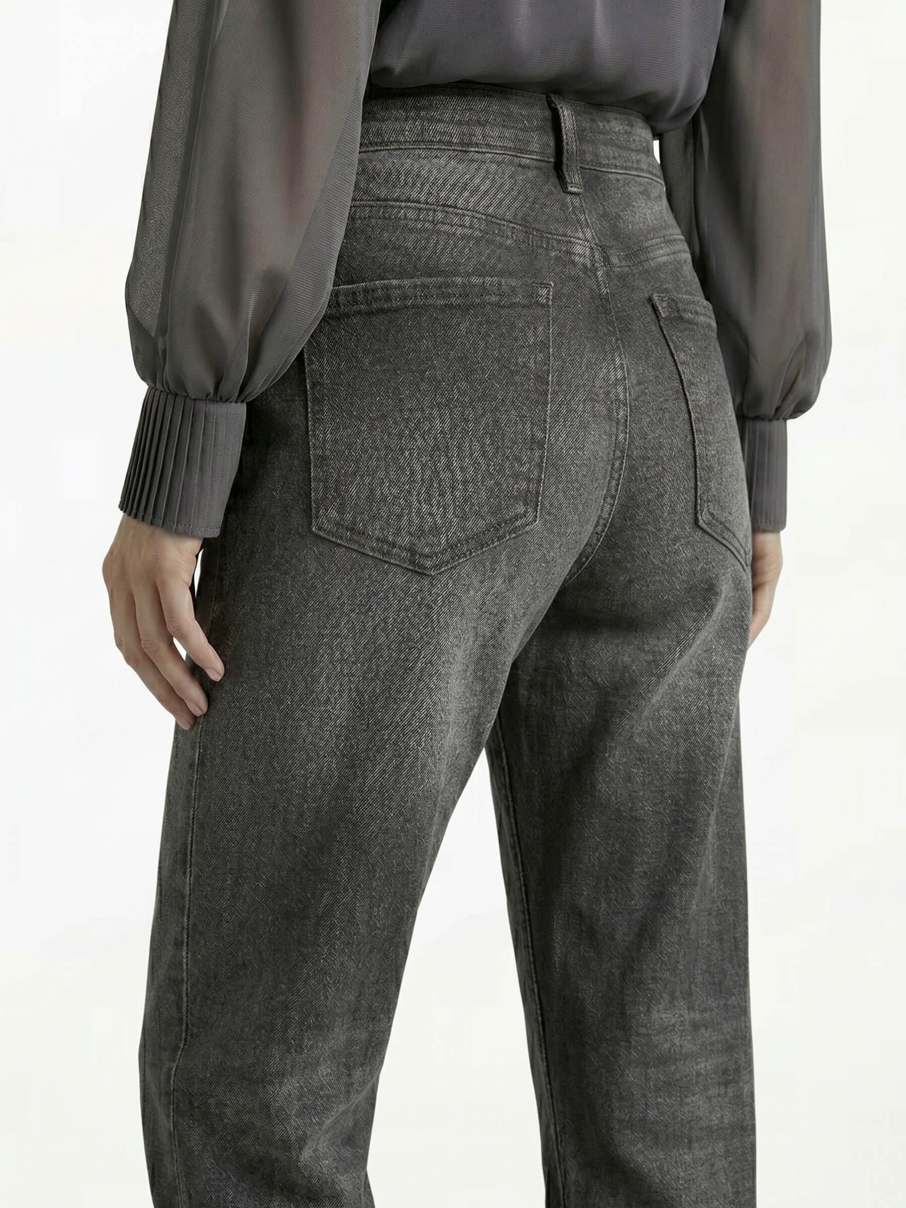 Nasley™ Jean Carbón Wide Leg