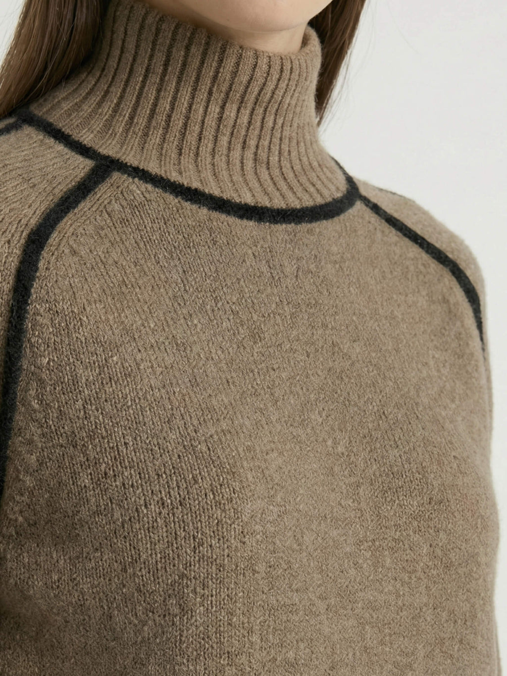 Malia™ - Couture Suéter de Cuello Alto
