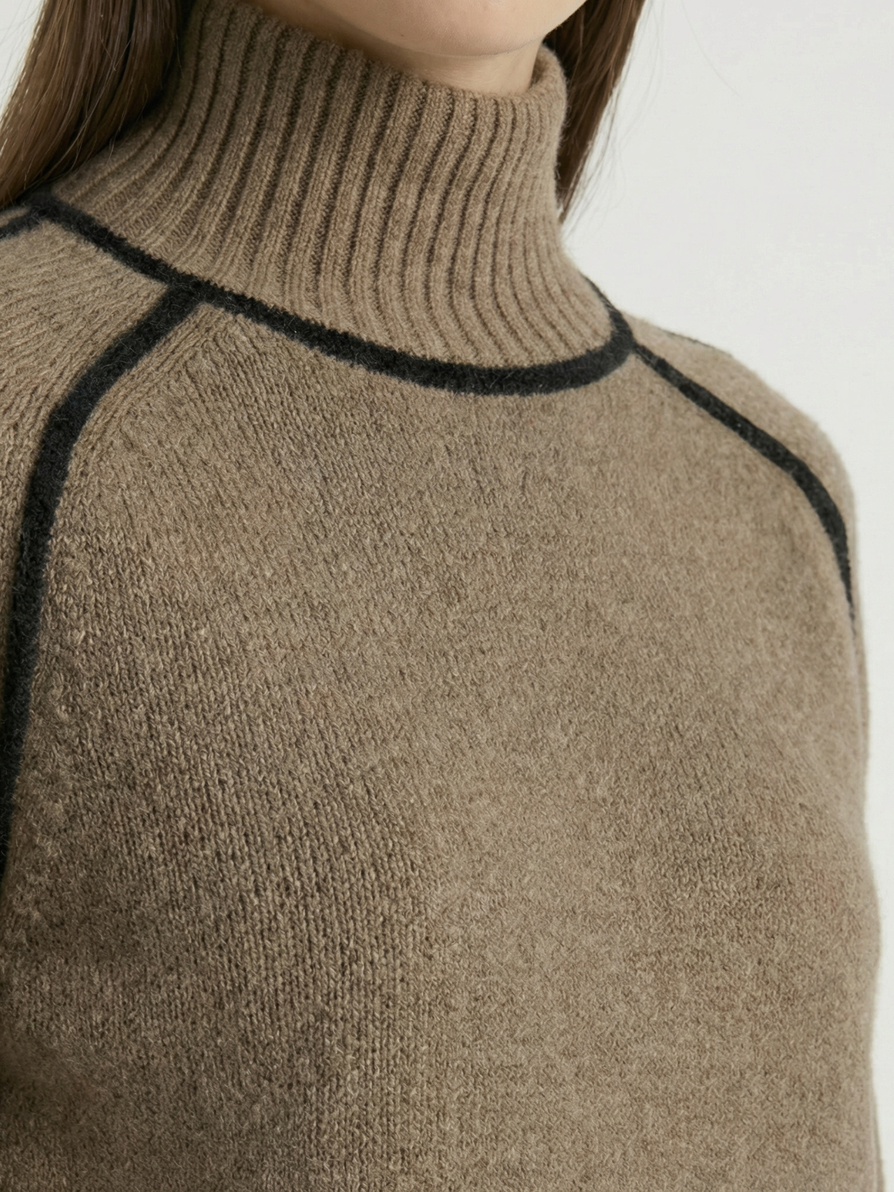 Malia™ - Couture Suéter de Cuello Alto