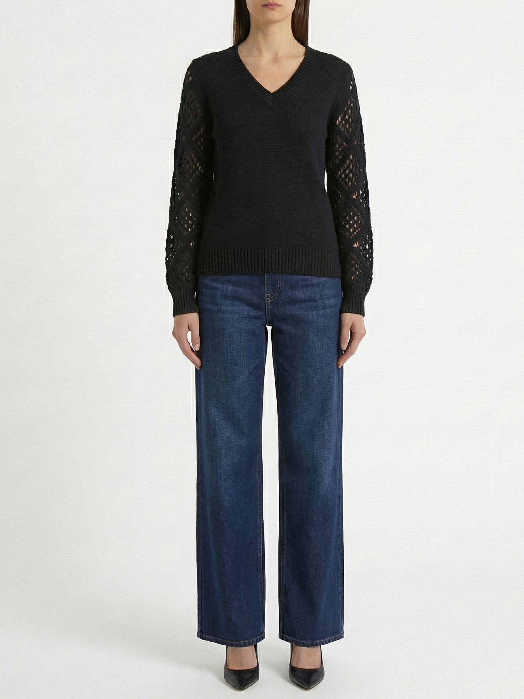 Rosa™ | Jersey de punto con cuello en V