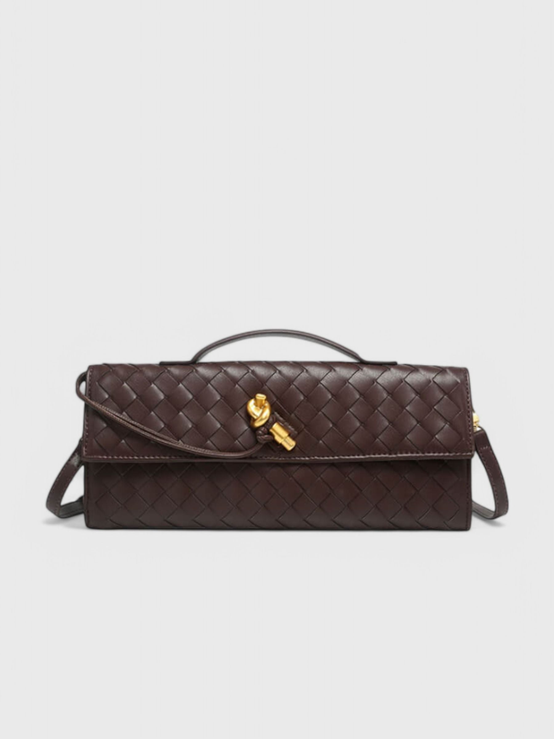 MELANIE™ | Clutch con Detalle de Nudo Dorado