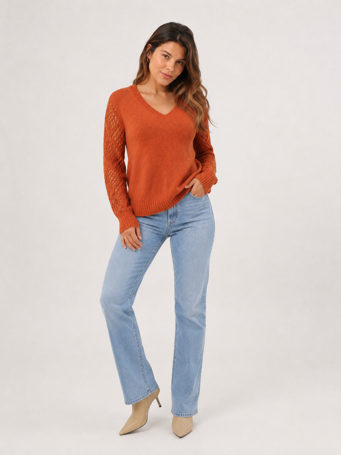 Rosa Jersey Naranja zvcolor:naranja