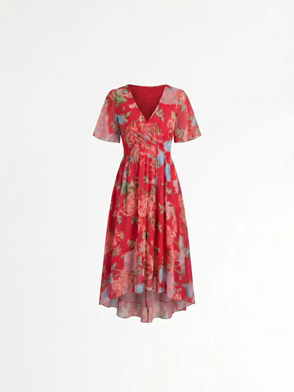 Fiorella™ | Vestido Midi Floral en Gasa