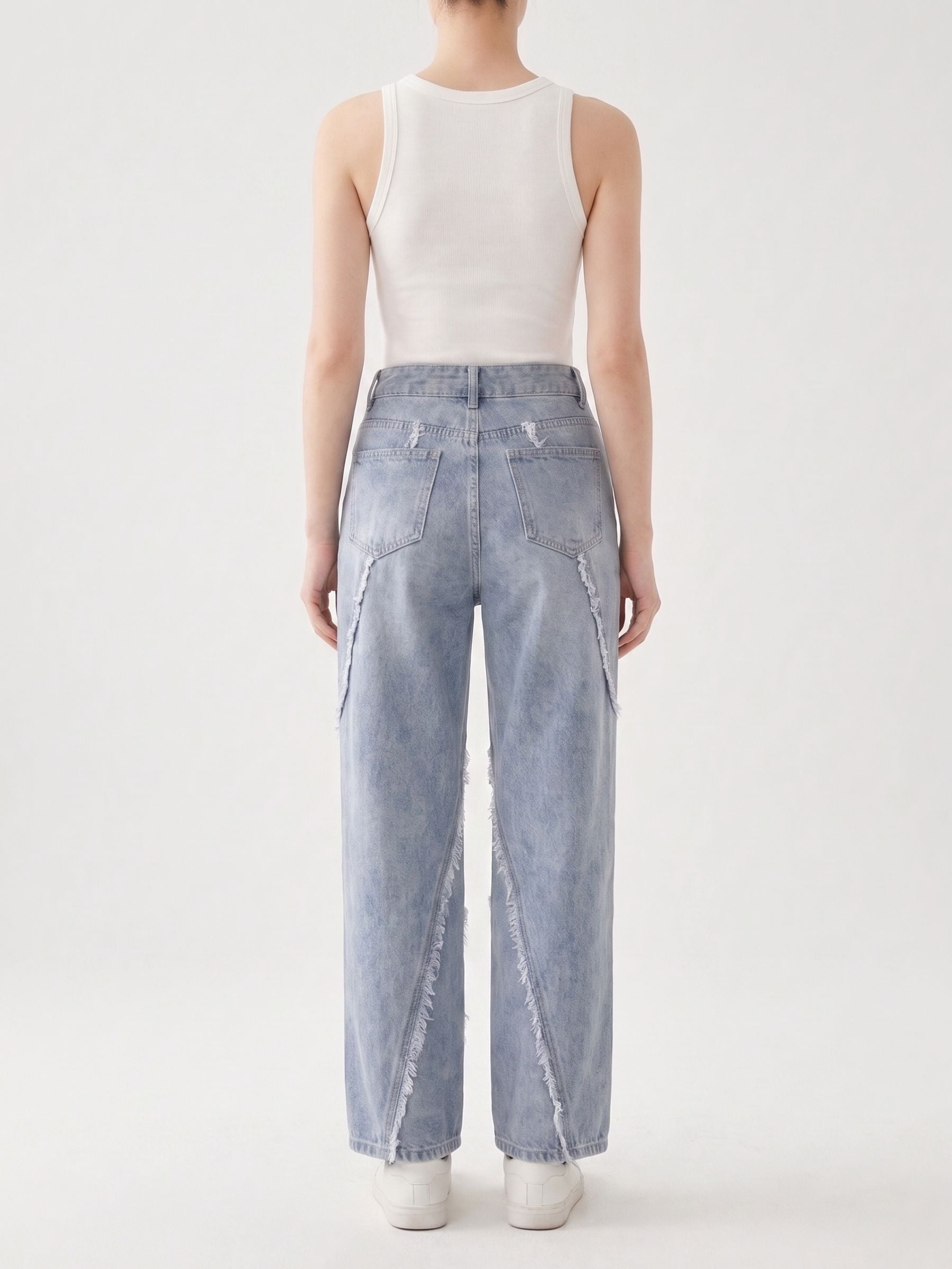 Bruna Jean Wide Leg Azul vintage zvcolor:azul-vintage