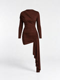 Elegia Vestido Marrón oscuro zvcolor:marron-oscuro