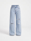 Mila Jean Wide Leg Azul claro zvcolor:azul-claro