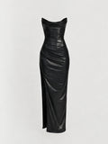 Solenne Vestido Negro zvcolor:negro