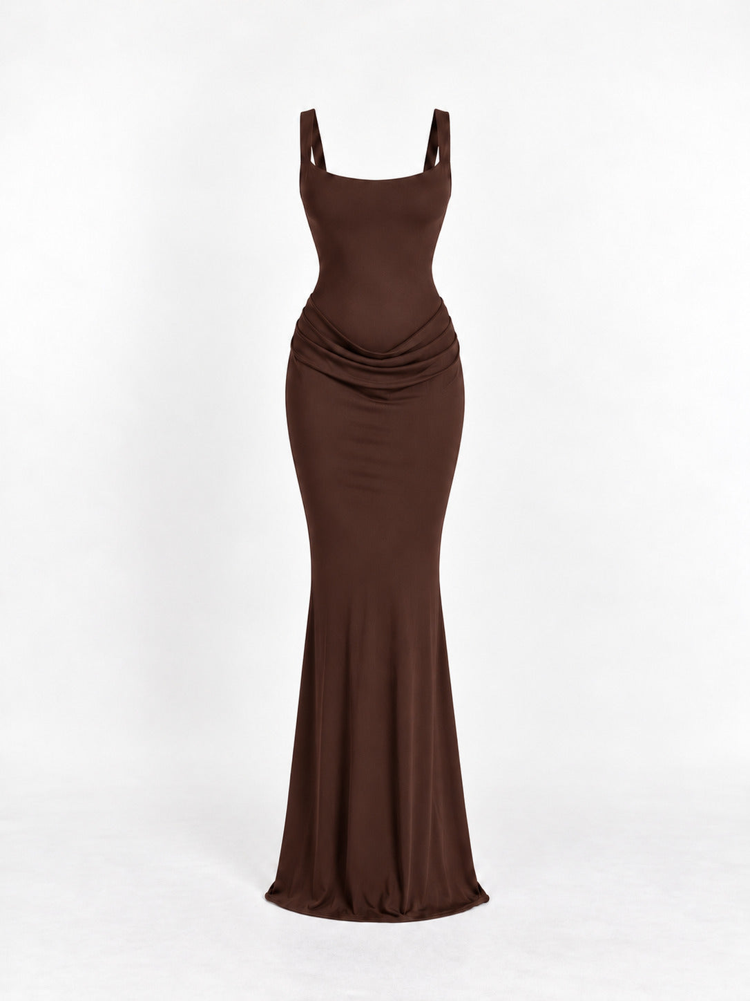 LEONOR Vestido maxi Café zvcolor:cafe