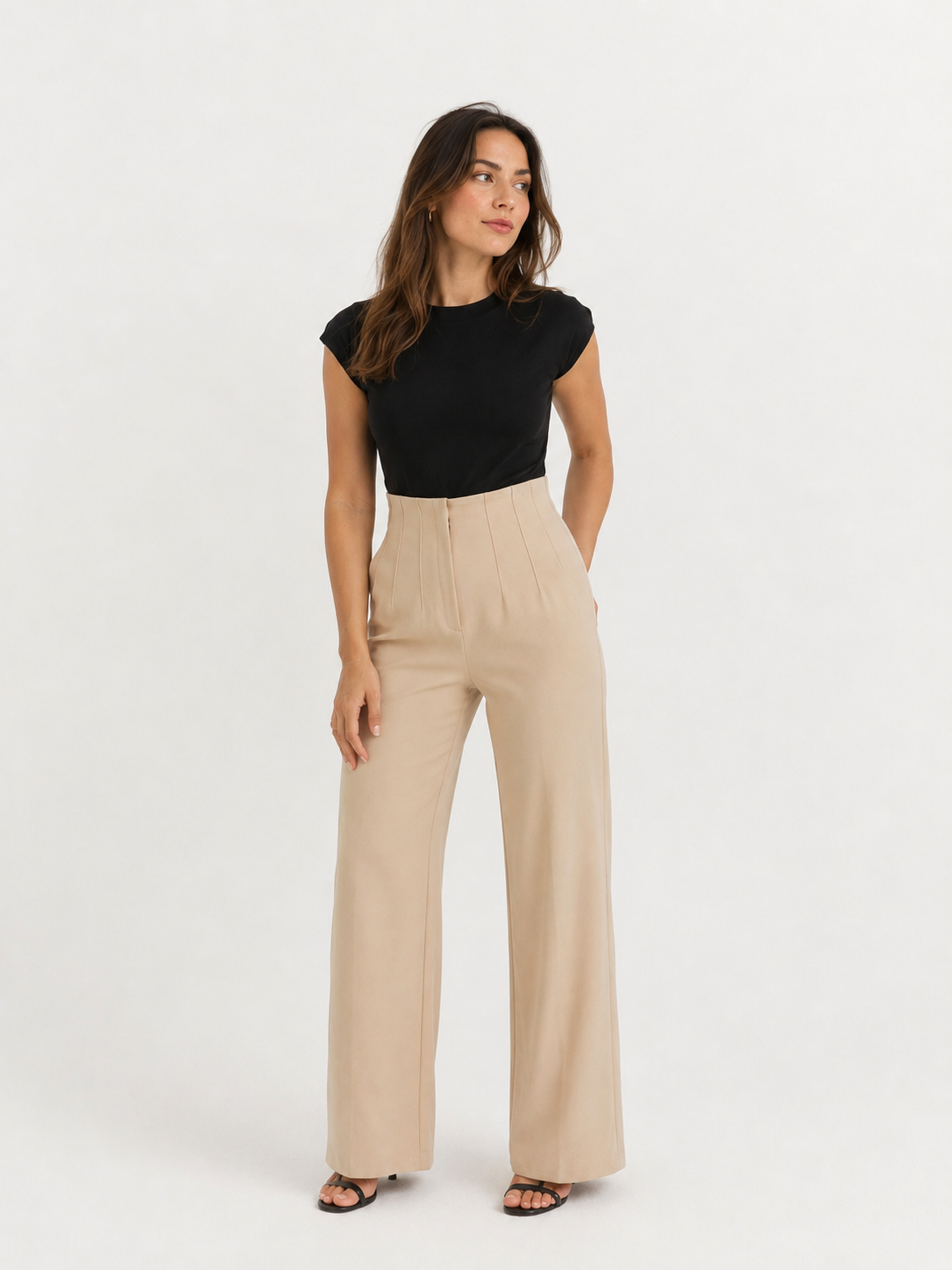 Renata Pantalón Corsetero Beige zvcolor:beige