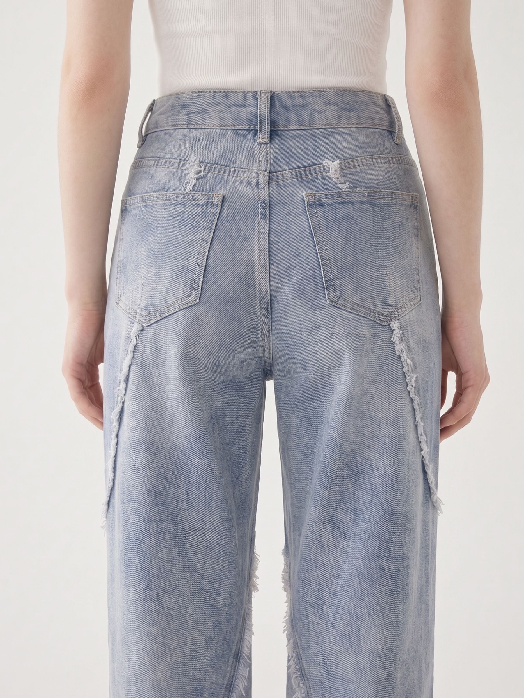 Bruna Jean Wide Leg Azul vintage zvcolor:azul-vintage