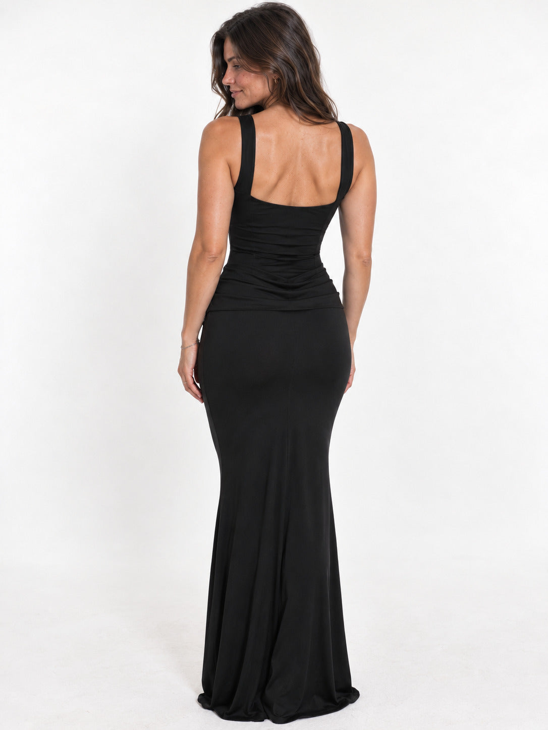 LEONOR Vestido maxi Negro zvcolor:negro