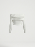 Blanche™ | Top Off-Shoulder Drapeado