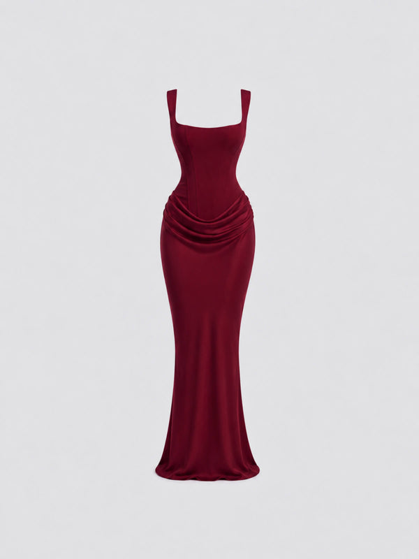 Scarlett™ | Vestido Maxi Satinado
