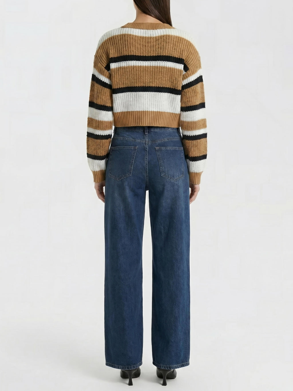 Zarafet™ Sweater Crop a Rayas