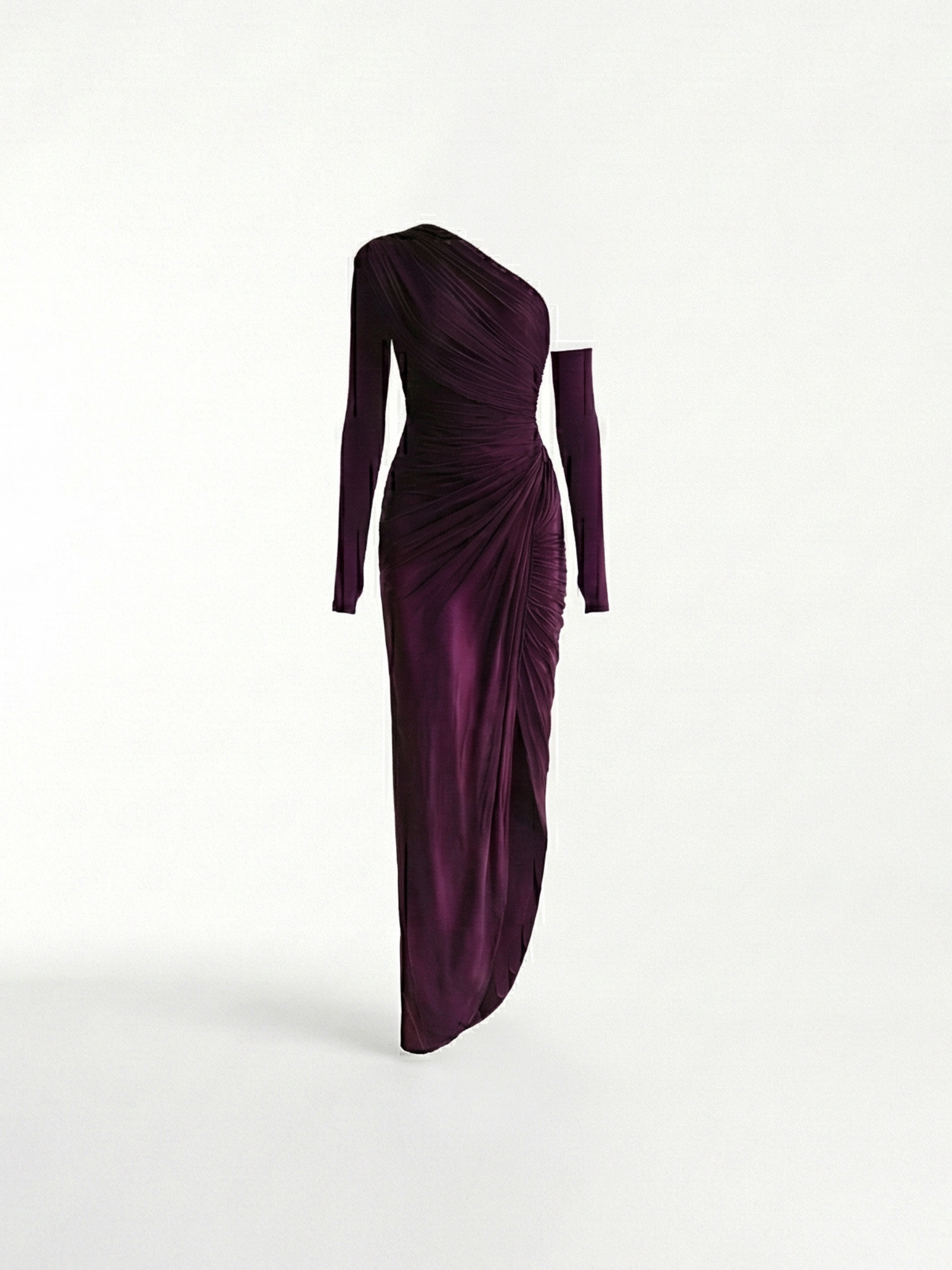 Rosalia™ - Elegante vestido maxi morado de un solo hombro